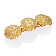 Balmain 18K Triple B Logo Hair Barrette