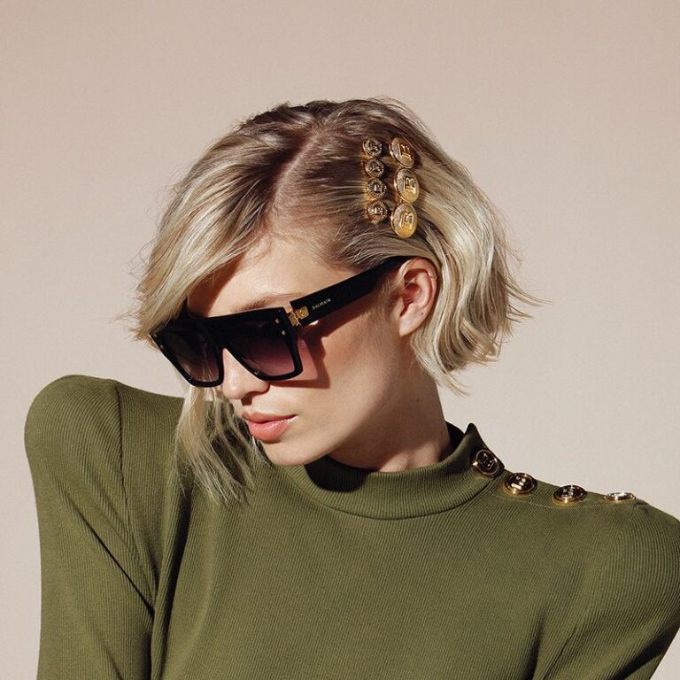 Balmain 18K Triple B Logo Hair Barrette