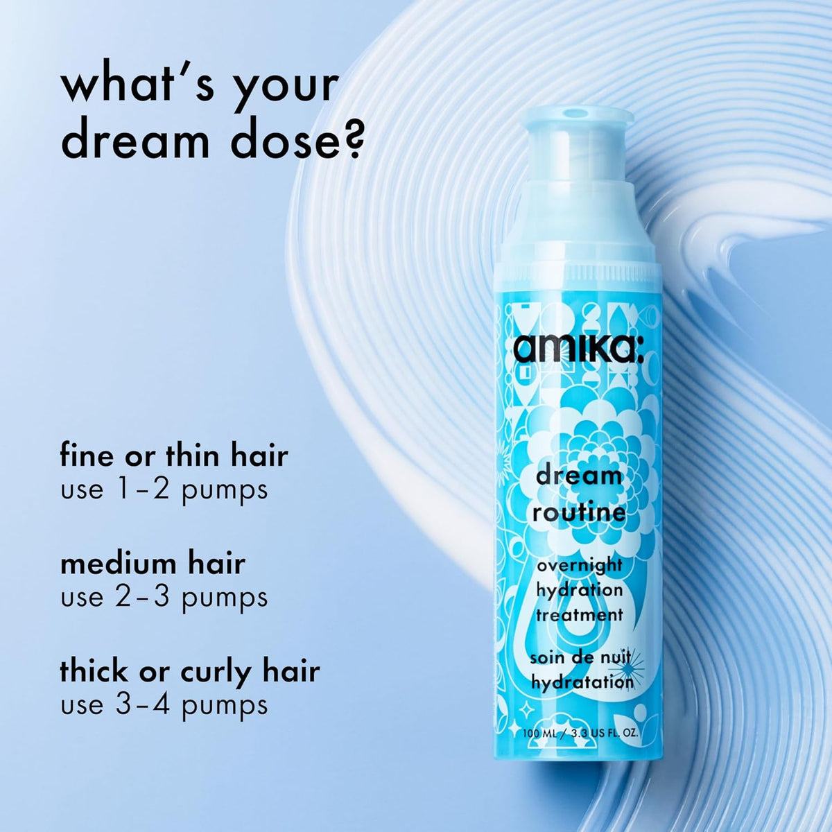 Amika Dream Routine Overnight Hydrating Hair Mask 100ml