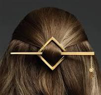 Balmain Gold Barrette and Pin With Jewellery