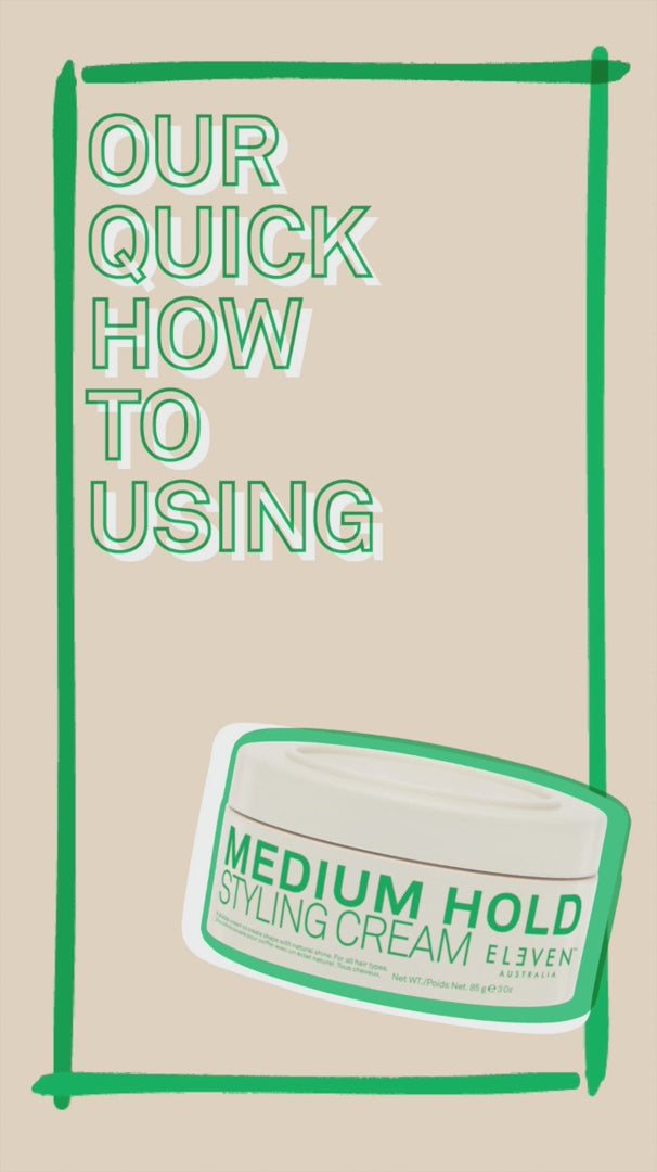 Load video: ELEVEN Medium Hold Styling Cream