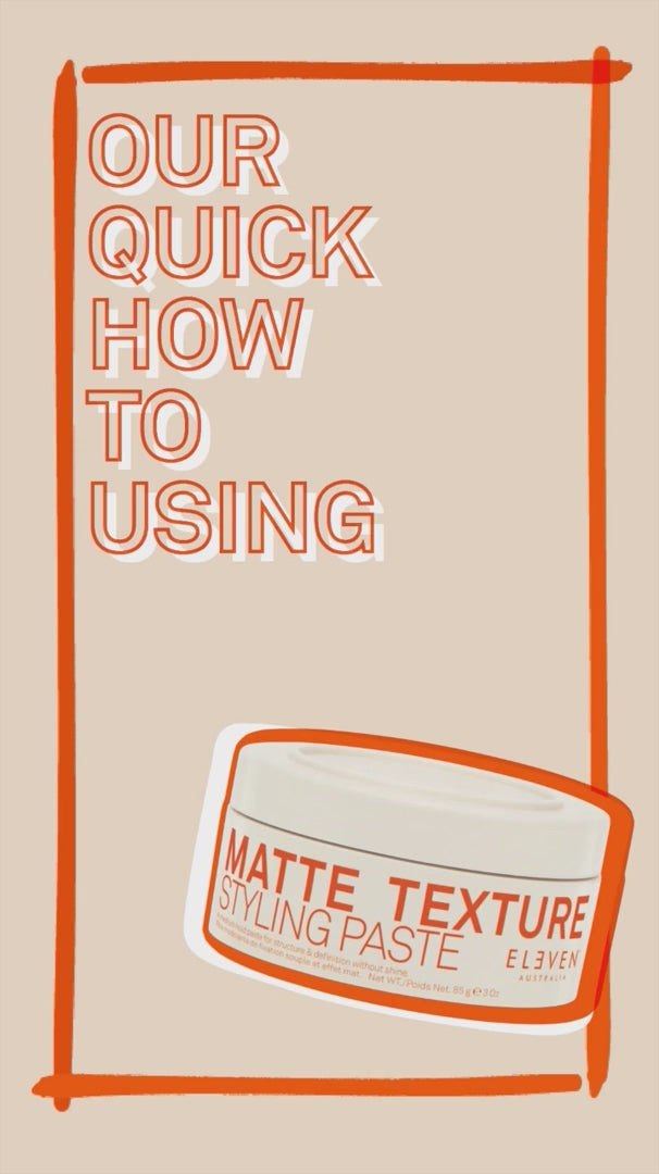 Load video: ELEVEN Matte Texture Styling Paste