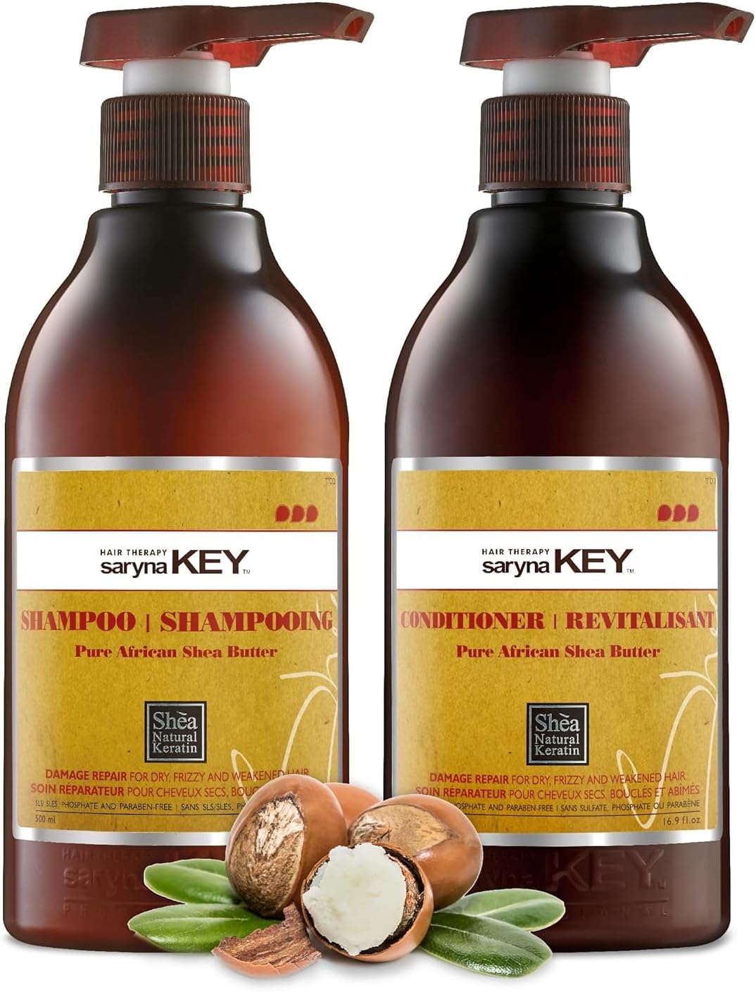 Saryna Key Damage Repair Shampoo and Conditioner 500ml Open Stock Duo